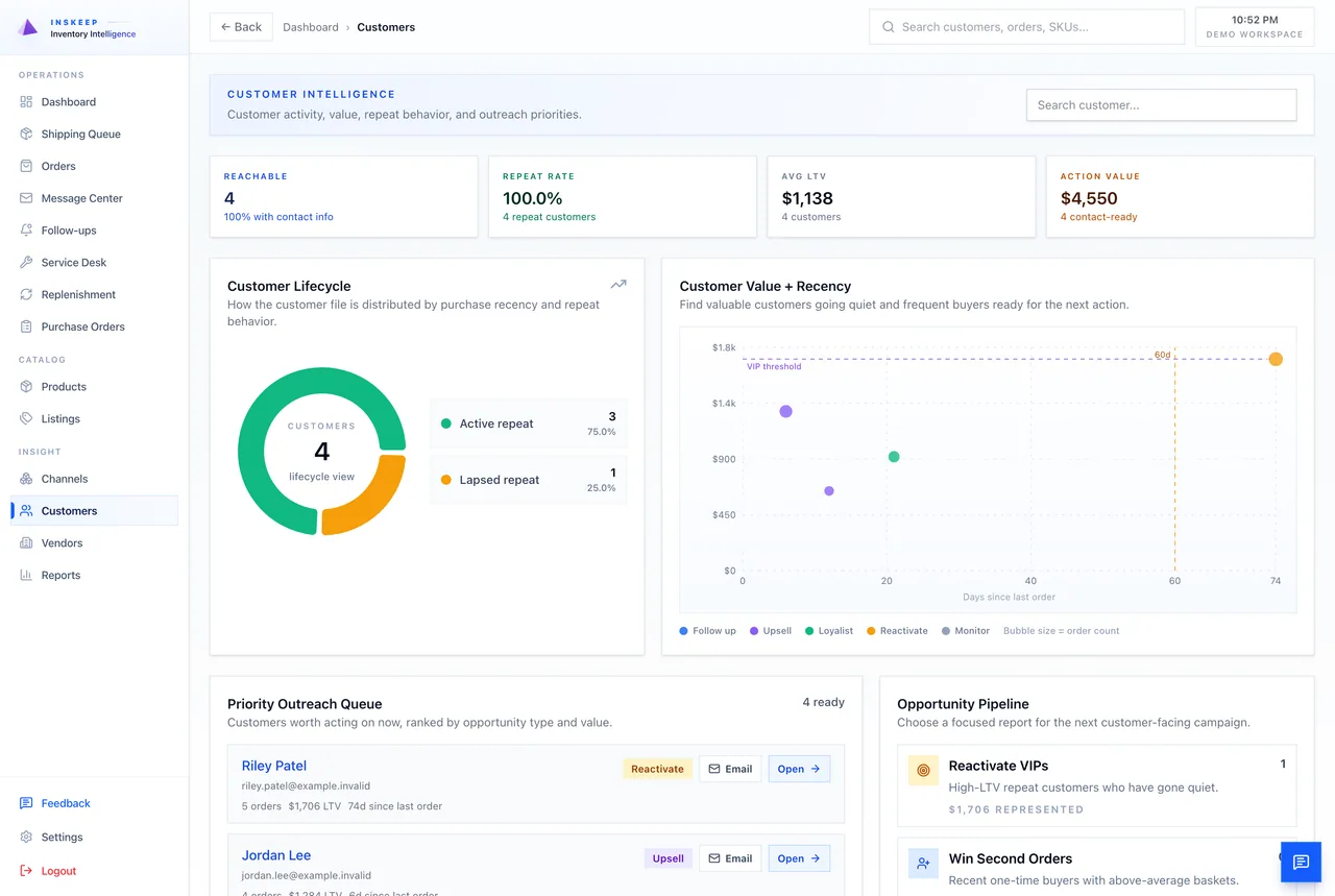 Find customers to follow up with
