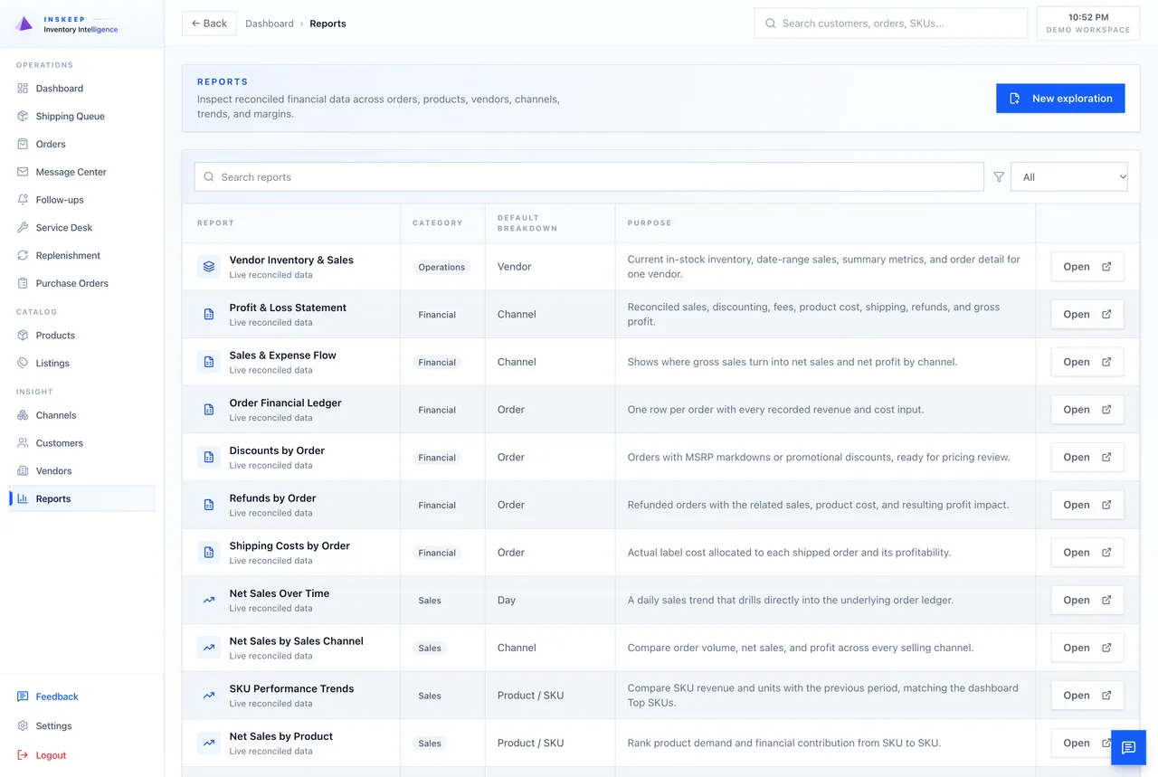 Get clear reports without extra exports